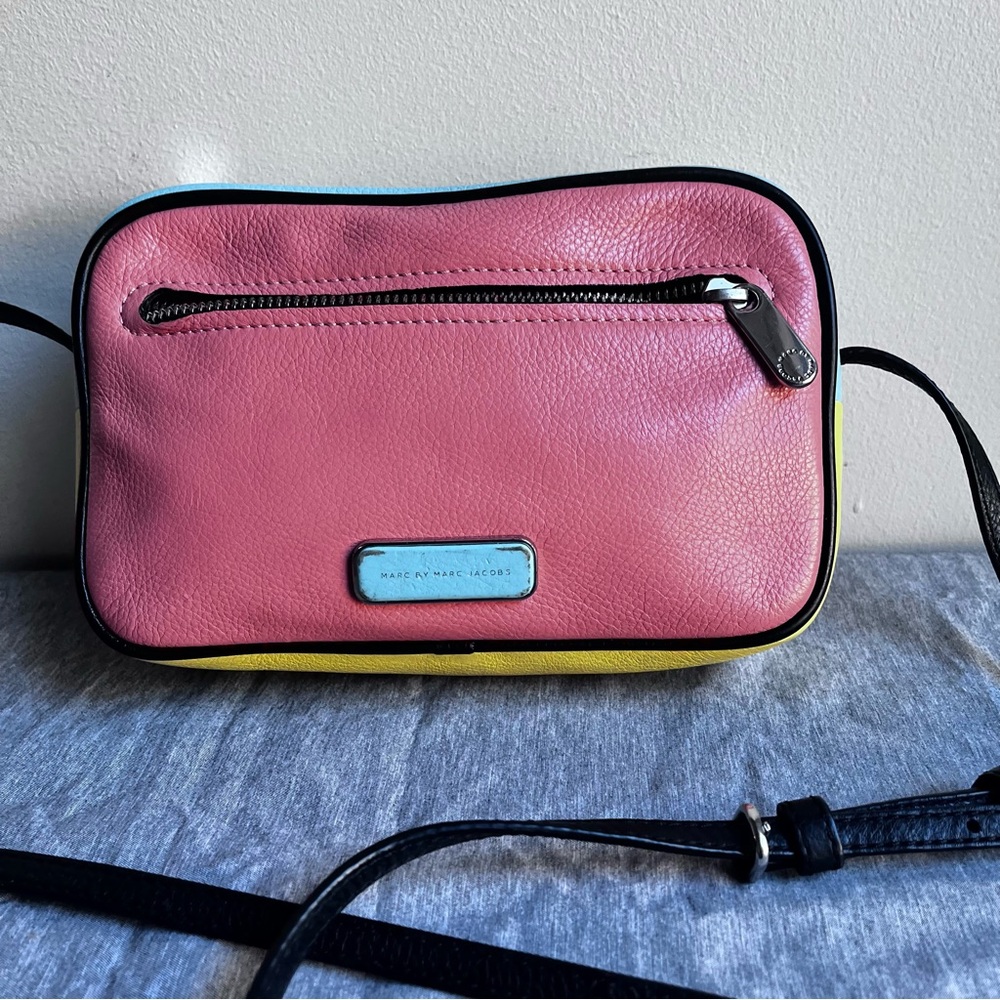 Marc by Marc Jacobs Pink and Yellow Crossbody Bag